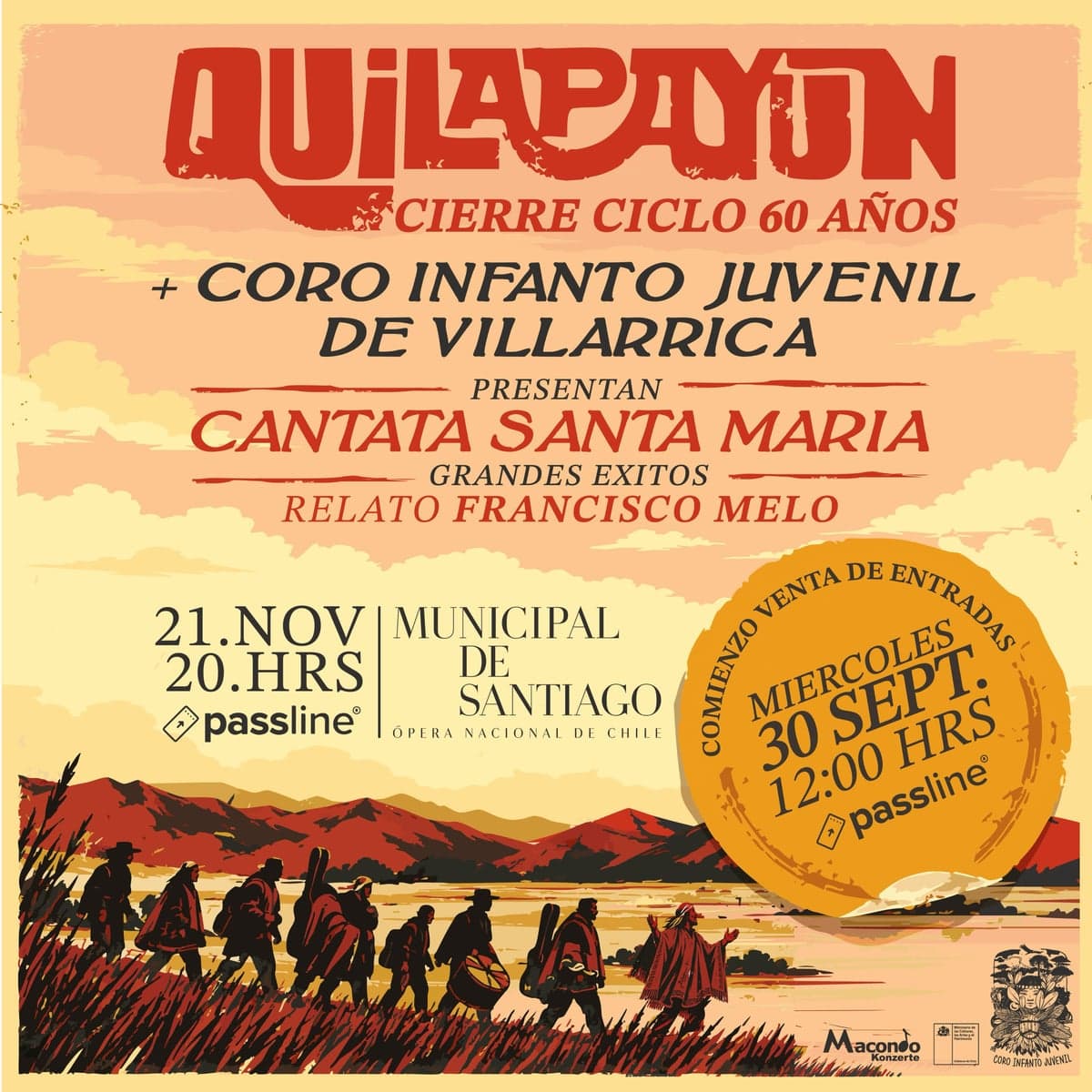 Quilapayún Ciere Ciclo 60 años