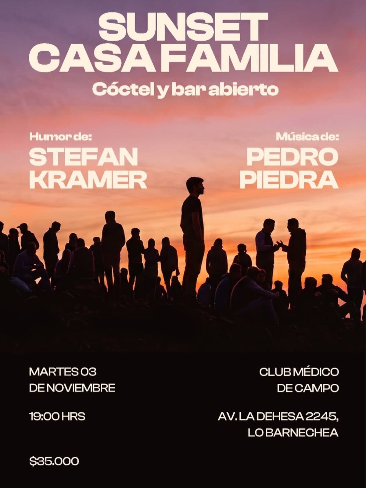 Sunset Casafamilia en Club Médico de Campo