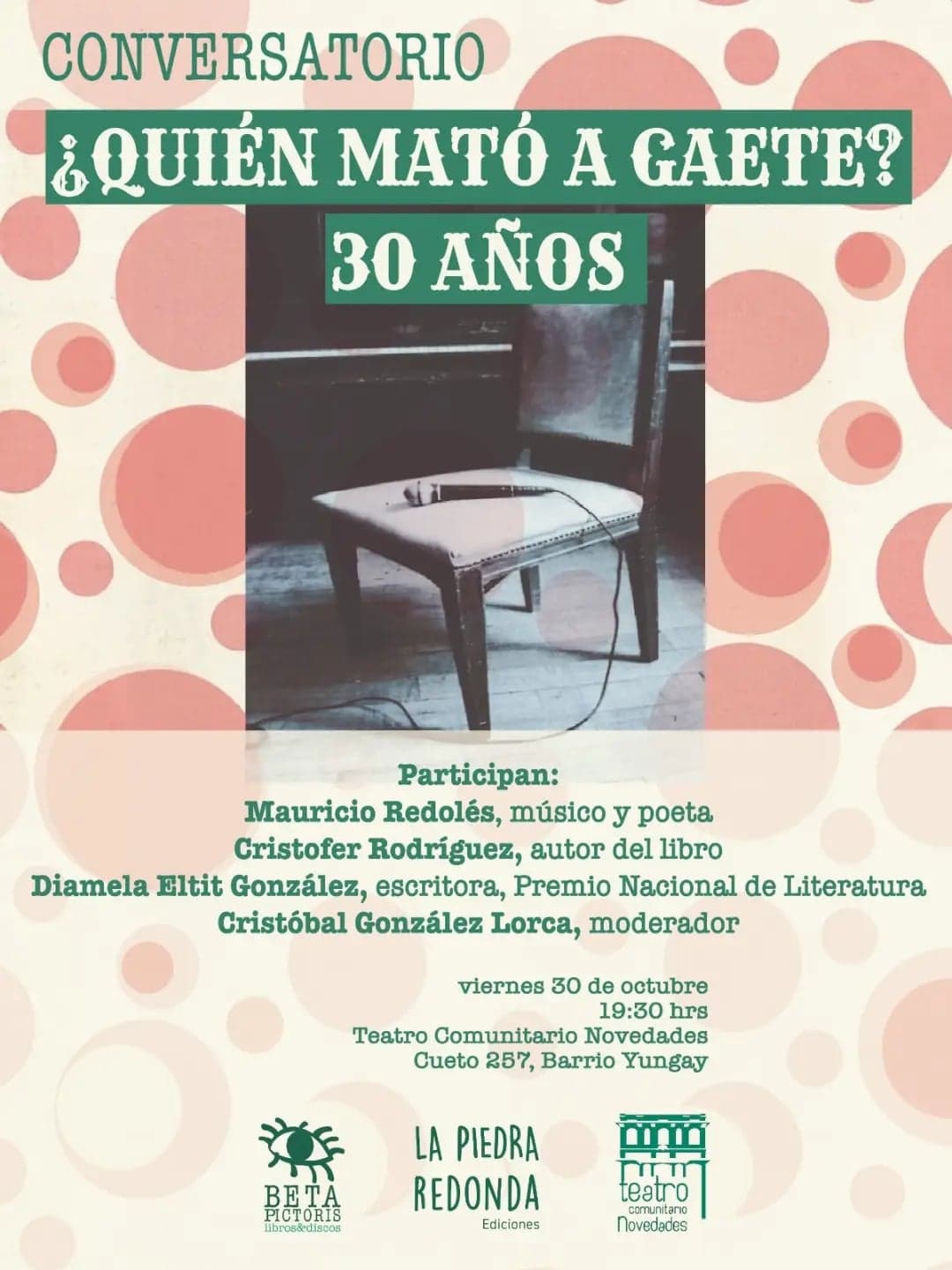 ¿Quién mató a Gaete? 30 años en Teatro Comunitario Novedades