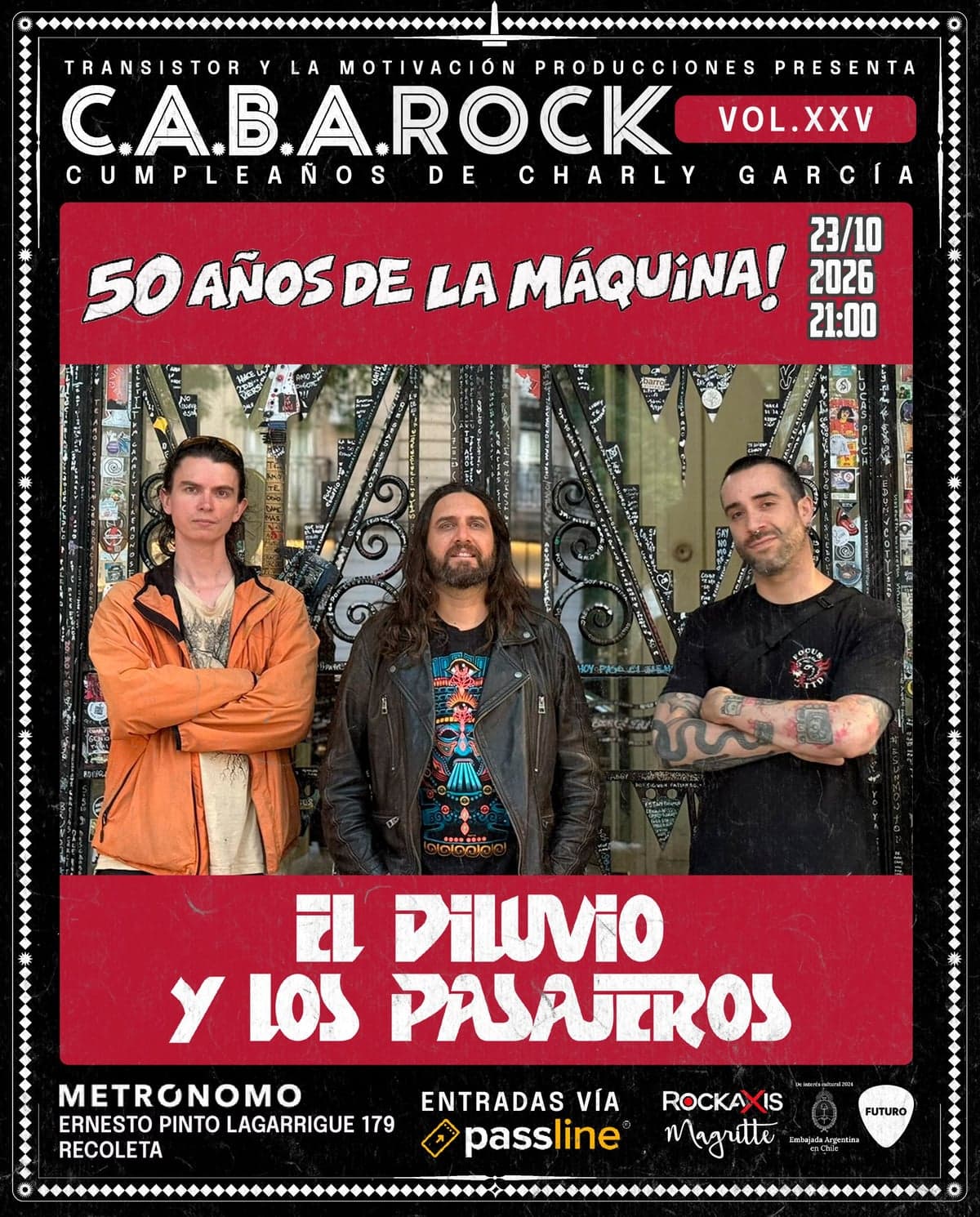 C.A.B.A.Rock: Cumpleaños de Charly García en Metronomo