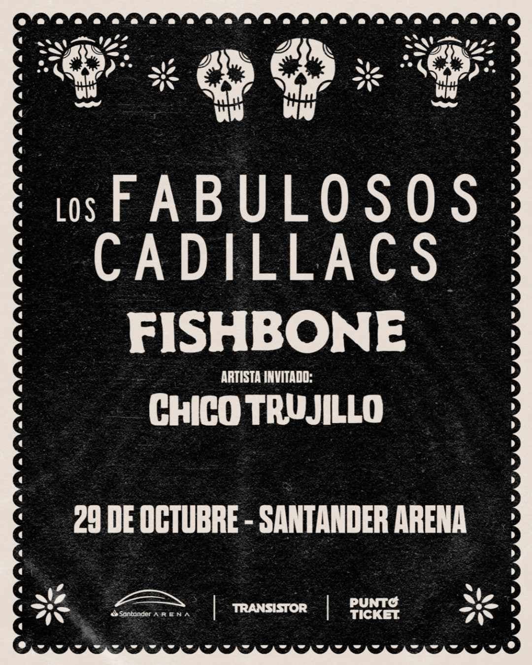 Los Fabulosos Cadillacs, Fishbone y Chico Trujillo en Santander Arena