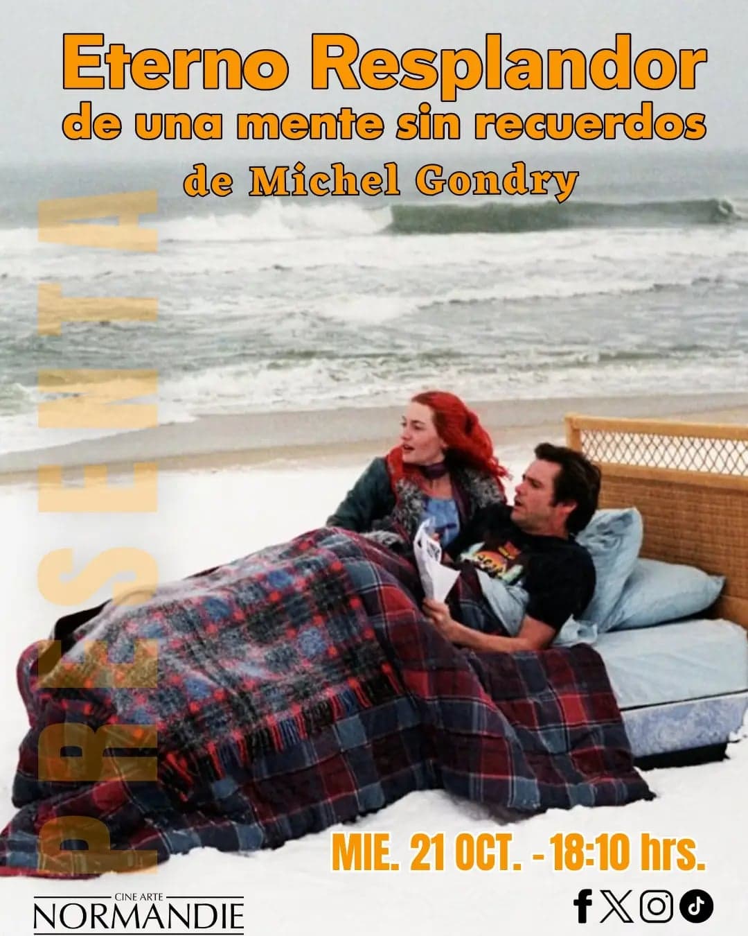 Eterno resplandor de una mente sin recuerdos en Cine Arte Normandie