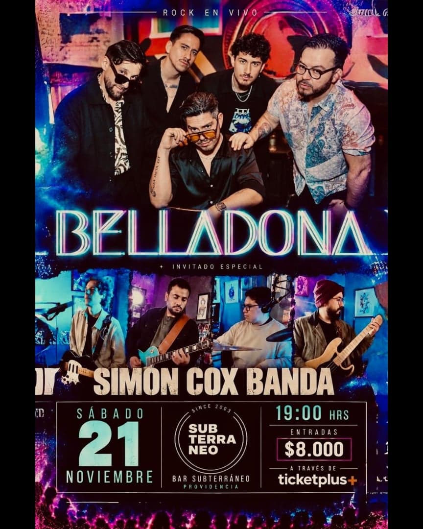 BELLADONA ★ SÁBADO 21 NOVIEMBRE★ Club Subterráneo