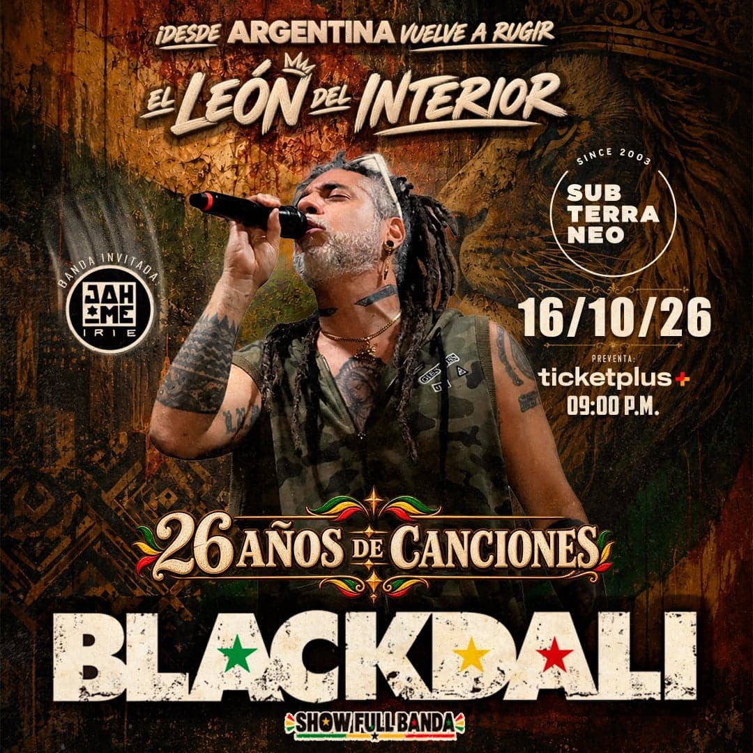 BLACKDALI - VIERNES 16 OCTUBRE - Club Subterraneo