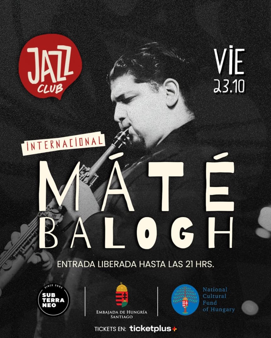 JAZZ CLUB: MATE BALOGH - VIERNES 23 OCTUBRE - Club Subterraneo