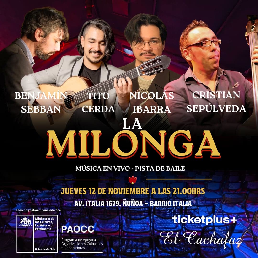 Milonga Jueves 12 Noviembre 21hrs