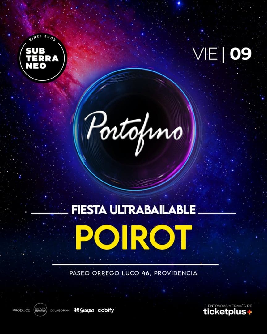 PORTOFINO Full ultrabailable ★ VIERNES 09 OCTUBRE ★ Club Subterráneo (+23)
