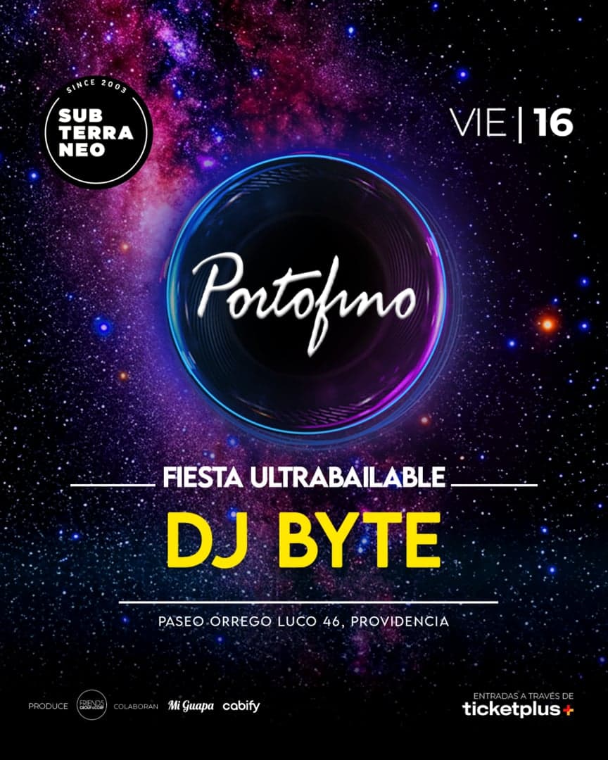 PORTOFINO Full ultrabailable - VIERNES 16 OCTUBRE - Club Subterraneo (+23)