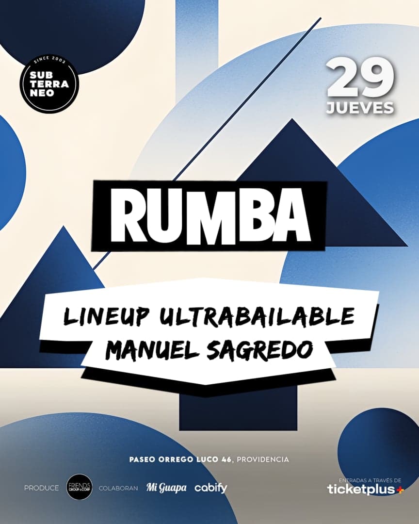 RUMBA Full Ultrabailable ★ JUEVES 29 OCTUBRE ★ Club Subterráneo (+21M & +23H)